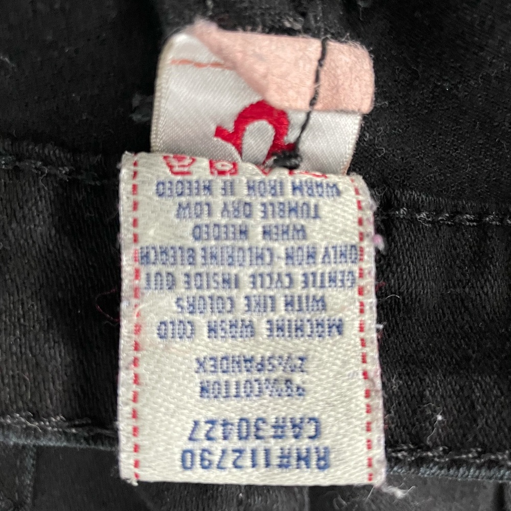 True religion faded black jeans